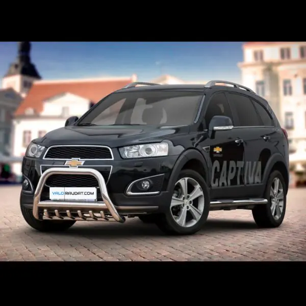 Chevrolet Captiva 2012 2015 valorauta hampailla koristeputkilla www.Valoraudat.com