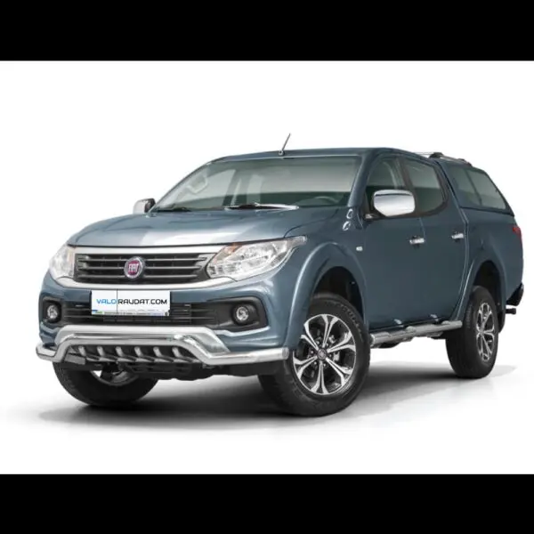 Fiat Fullback 2015 etupuskurin suojarauta hampailla koristeputkilla www.Valoraudat.com