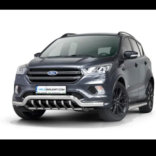 Ford Kuga 2017 etupuskurin suojarauta hampailla koristeputkilla www.valoraudat.com