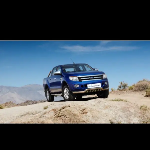 Ford Ranger 2012 2016 etupuskurin suojarauta alleajosuojalla www.Valoraudat.com