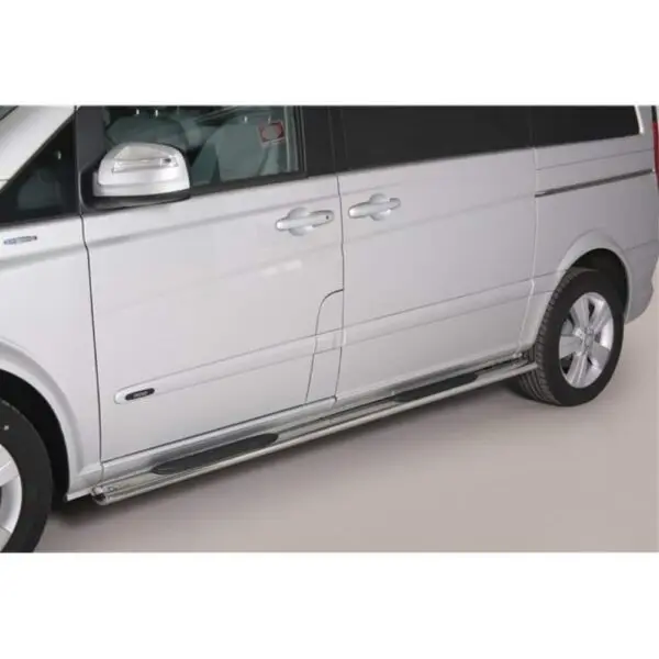 Mercedes Benz Viano lyhyt 2015 kylkiputket astinlaudat muovisilla askelmilla www.Valoraudat.com