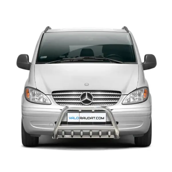 Mercedes Benz Vito 2003 2010 valorauta hampailla koristeputkilla 70mm www.Valoraudat.com