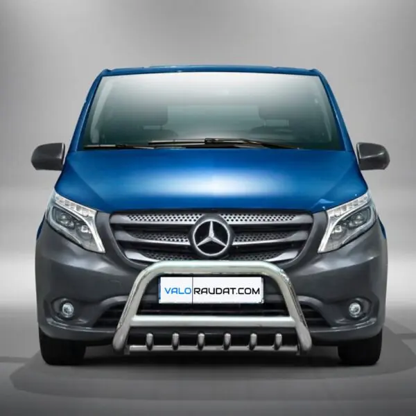 Mercedes Benz Vito 2014 valorauta hampailla koristeputkilla 70mm www.Valoraudat.com