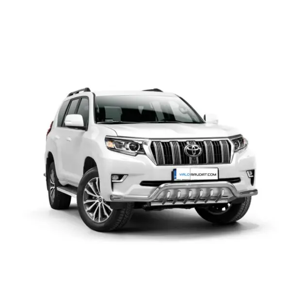 Toyota Land Cruiser 150 2017 etupuskurin suojarauta hampailla koritseputkilla www.Valoraudat.com