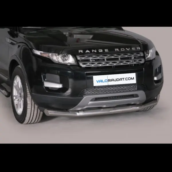 Land Rover Range Rover Evoque 2011 2015 teraksinen etupuskurin suojarauta www.valoraudat.com