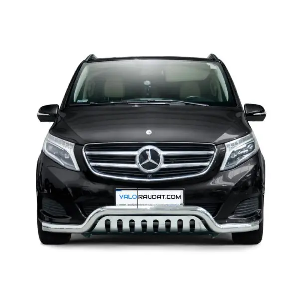 Mercedes Benz V Class 2014 etupuskurin suojarauta alleajosuojalla www.valoraudat.com