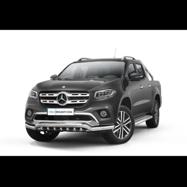 Mercedes Benz X Class 2017 etupuskurin suojarauta hampailla www.valoraudat.com