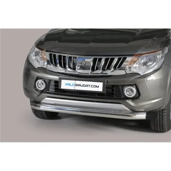 Mitsubishi L200 Double Cap 2015 2018 teraksinen etupuskurin suojarauta www.valoraudat.com