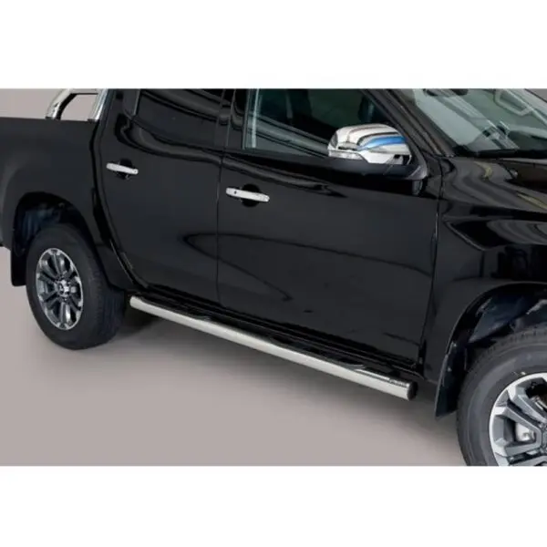 Mitsubishi L200 Double Cap 2019 kylkiputket muovisilla askelmilla www.valoraudat.com