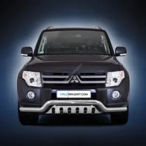 Mitsubishi Pajero 2007-2015 esistange kaitseraud alla ajamise kaitsmega