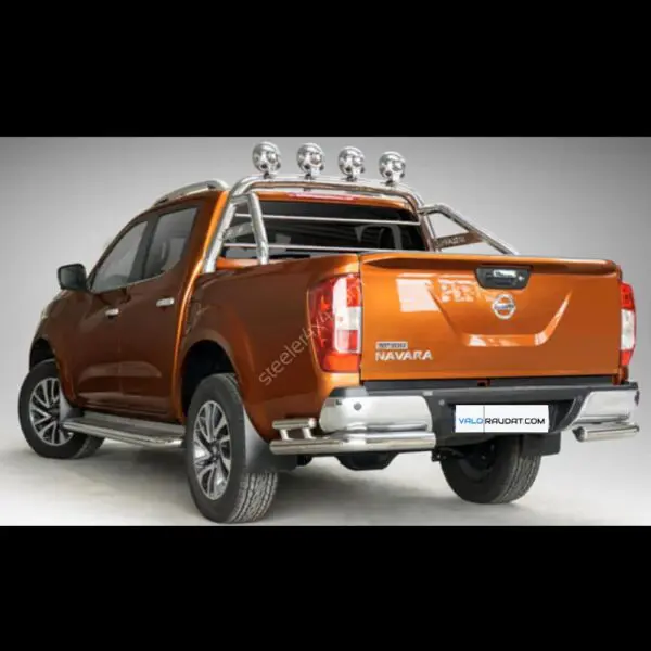 Nissan Navara NP300 2015 teraksiset takapuskurin suojaraudat www.valoraudat.com