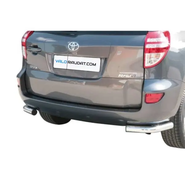 Toyota RAV4 2009 teraksiset takapuskurin suojaraudat www.valoraudat.com