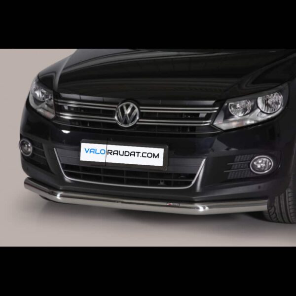 Volkswagen Tiguan 2011 2015 teraksinen etupuskurin suojarauta www.valoraudat.com